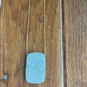 Sparkling Beige Pendant Necklace